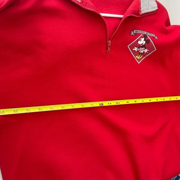 Y2K WALT DISNEY SWEATSHIRT AUTHENTIC RED MINNI MOUSE POLKA DOT DRESS Sz L - Picture 8 of 16